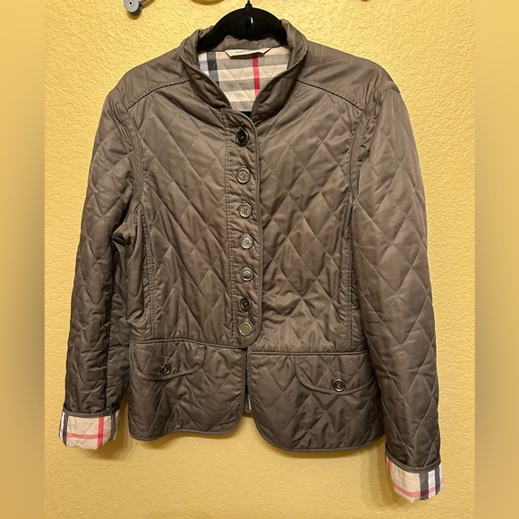 Burberry women’s Quilted Utility Jacket in Brown size XL regular fit
